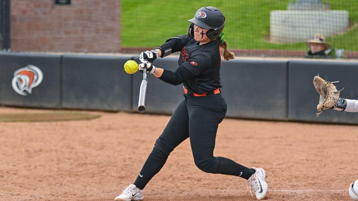 Softball player Amanda Bricker is now a student in the same speech-language pathology program that helped her as a child.